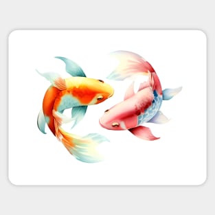 Koi Fish Couple Sticker